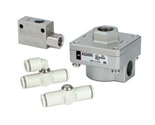 วาล์วระบายลม Quick exhaust valve aq smc